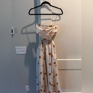 Polka dot midi dress